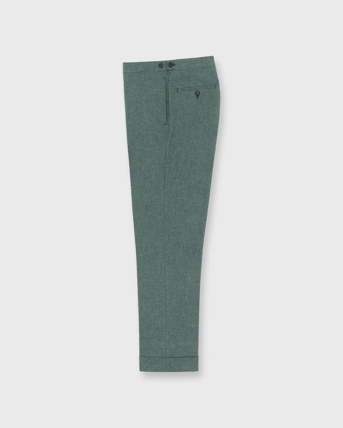 Side-Tab Dress Trouser In Seamoss Plainweave 1