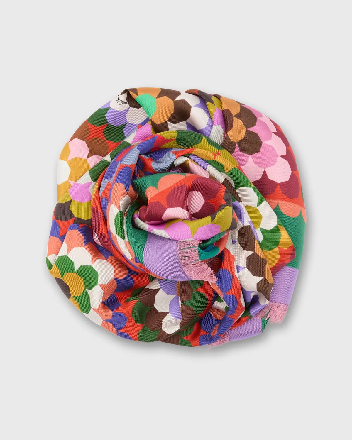 Silk Square Scarf In Crochet 1