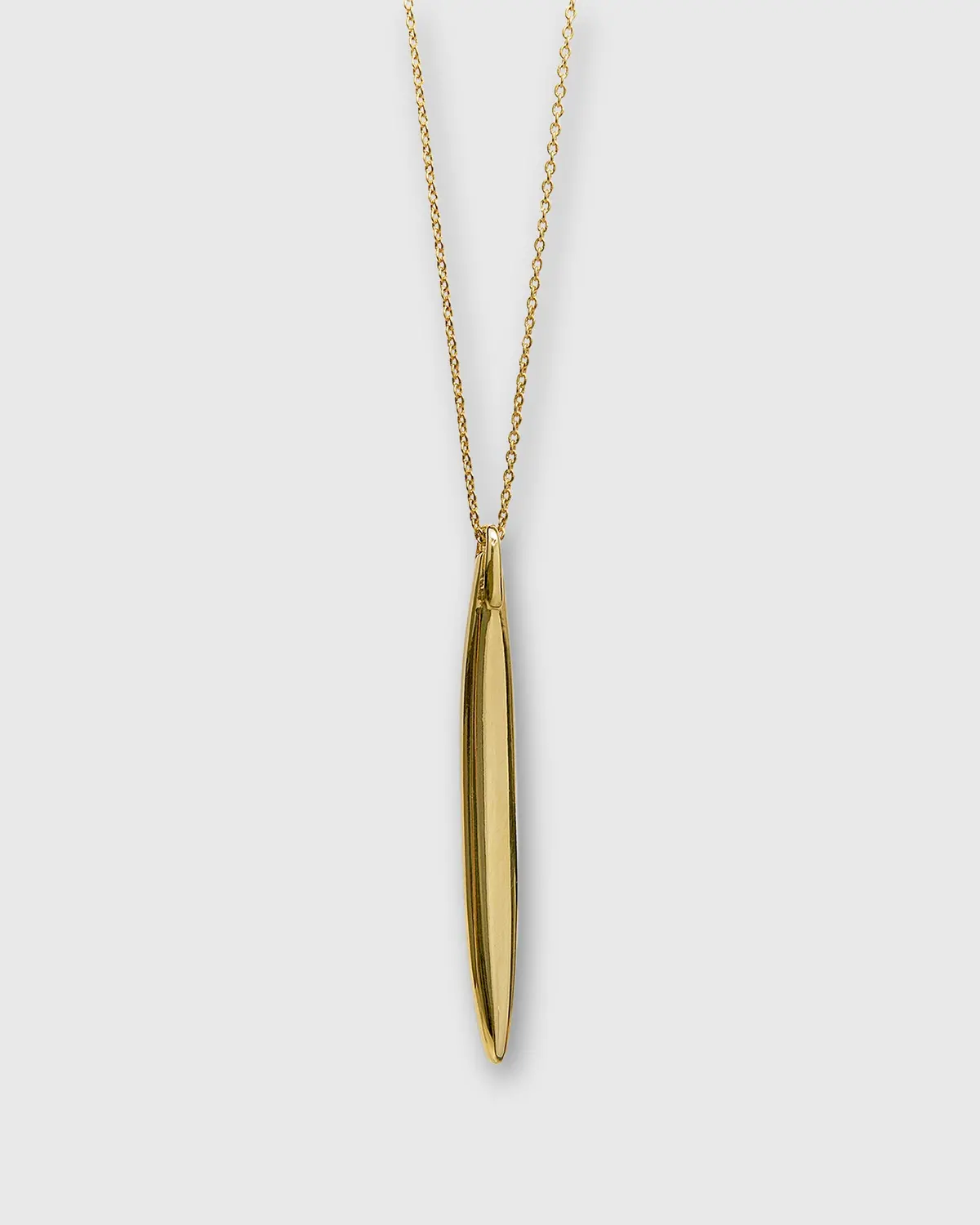 Long Drop Pendant Necklace In Gold 1