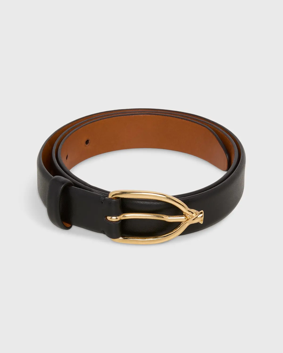 1" Twist Dress Belt In Black Calfskin 1
