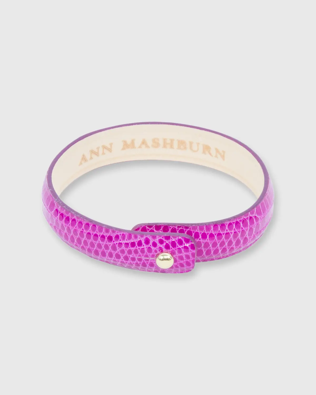 0.5" Lizard Cuff Bracelet In Azalea 1