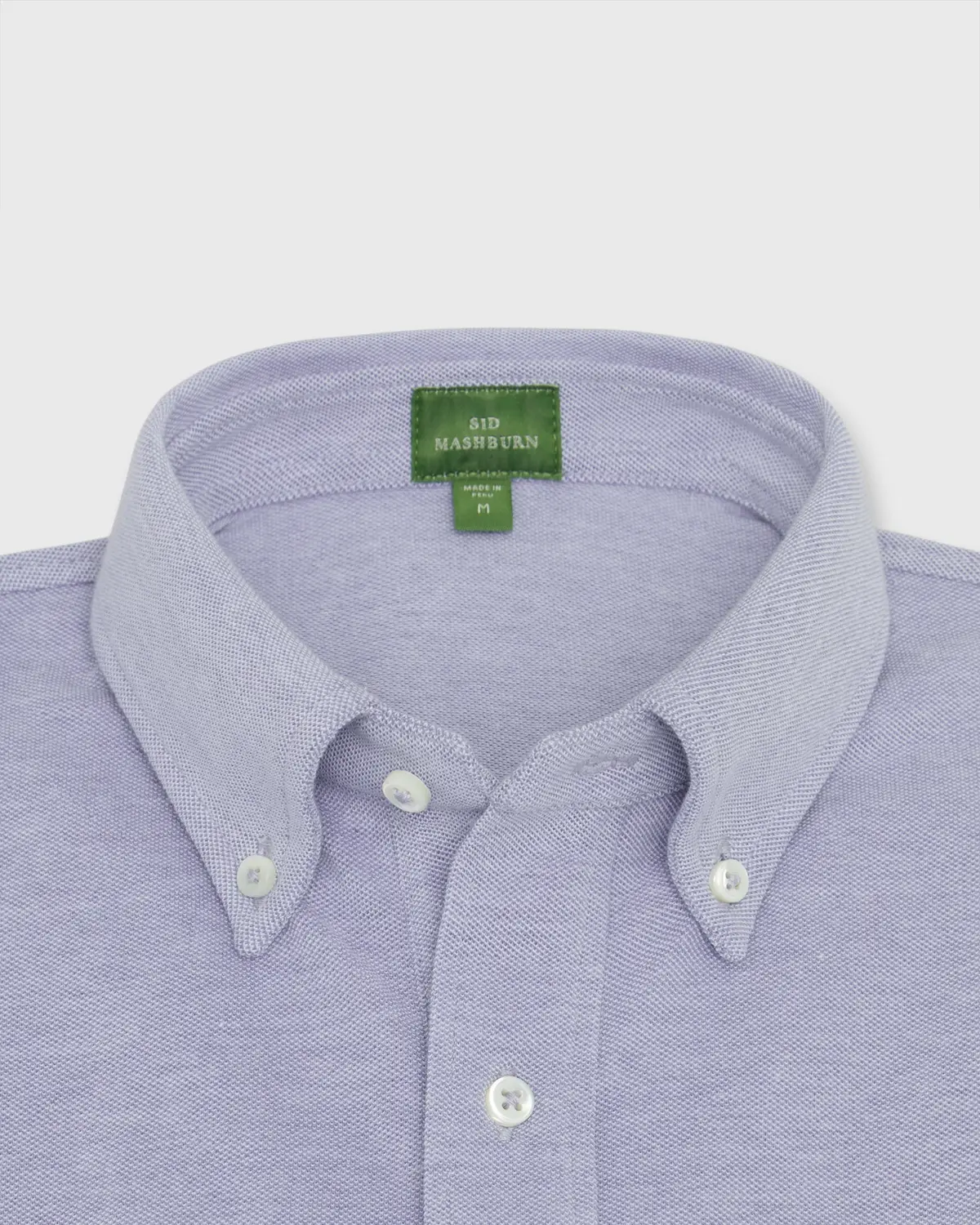 Short-Sleeved Knit Button-Down Popover In Twilight Oxford Pima Pique 3