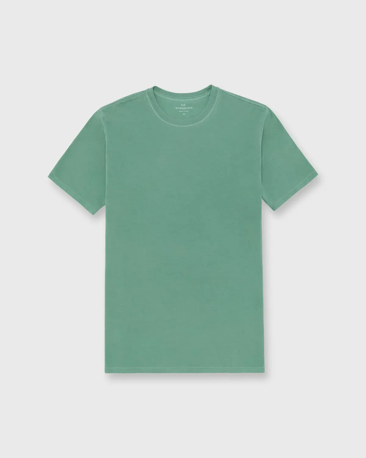 Short-Sleeved Tee In Sage Pima Cotton 1