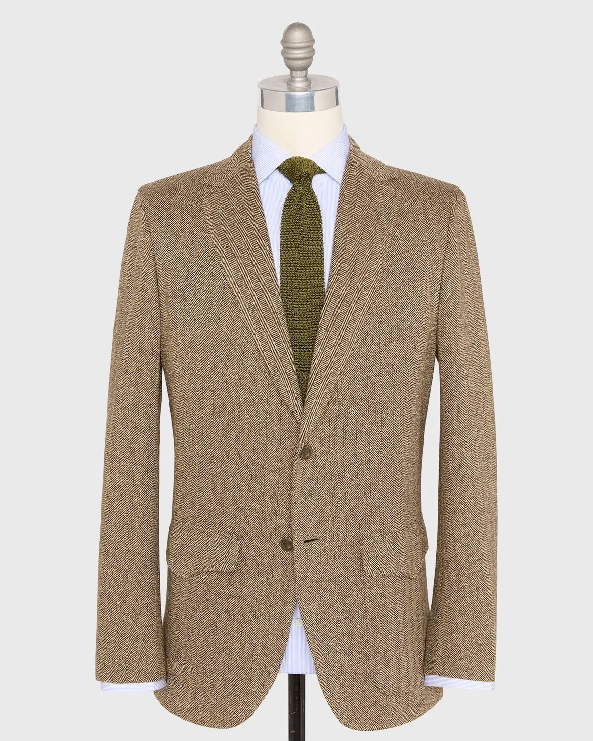 Ghost Rider Jacket In Chocolate/Wheat Herringbone 1