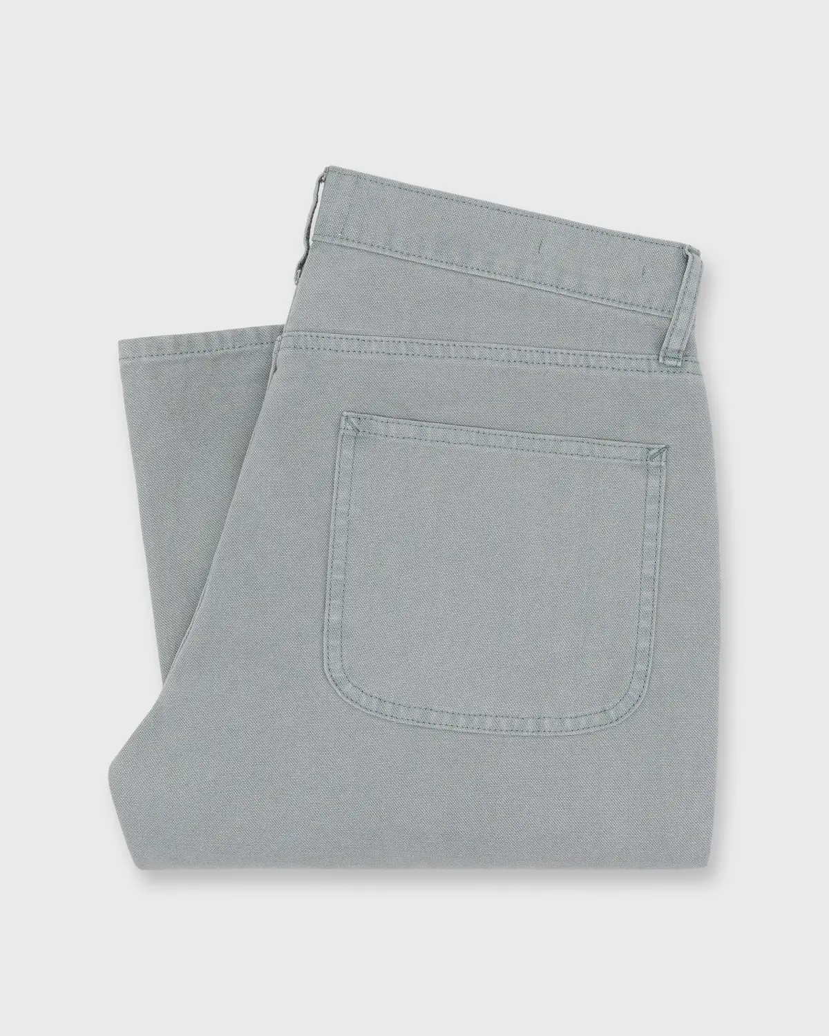 Garment-Dyed Brush Pant In Seafoam Canvas 1
