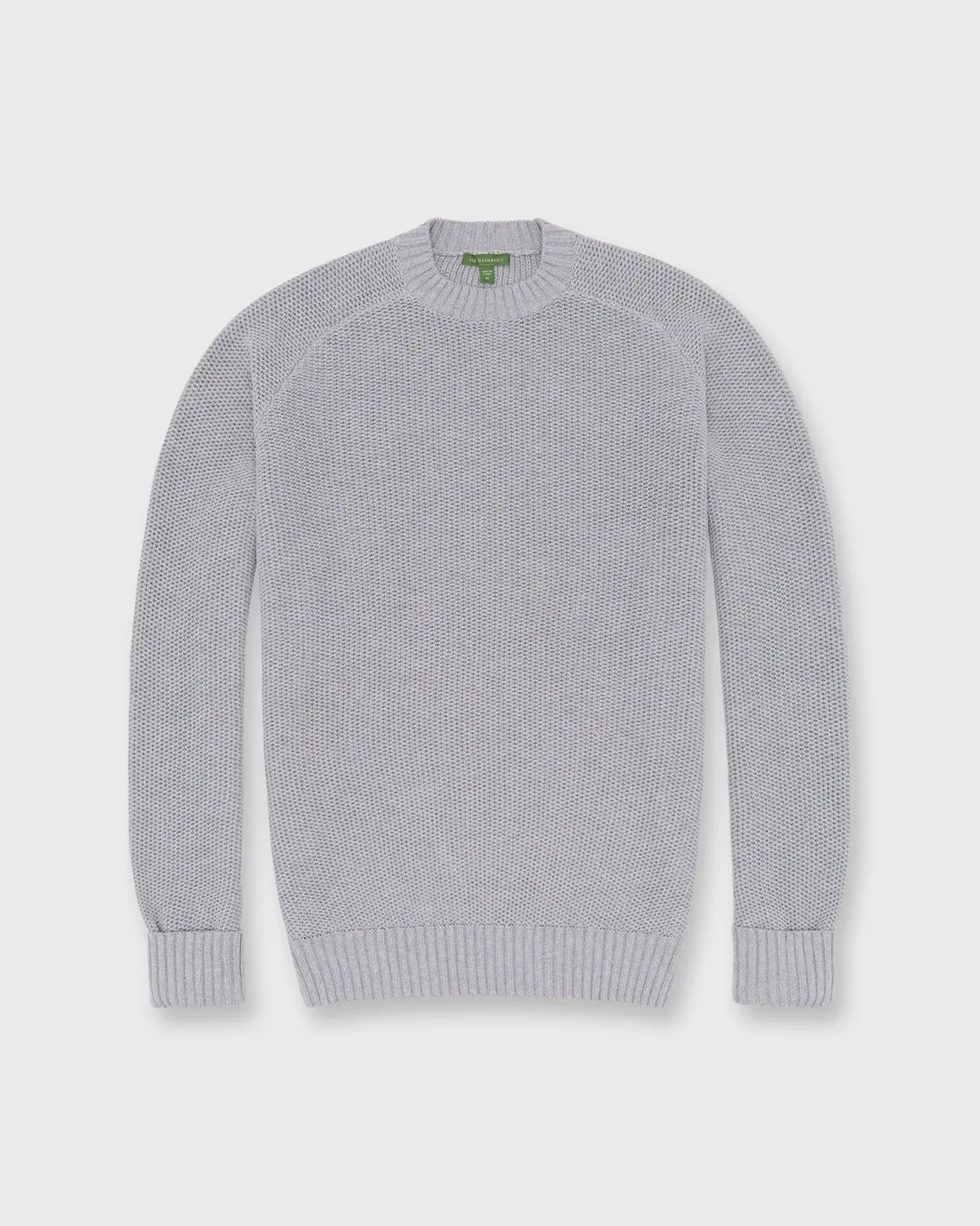 Beach Crewneck Sweater In Heather Grey Cotton/Linen 1