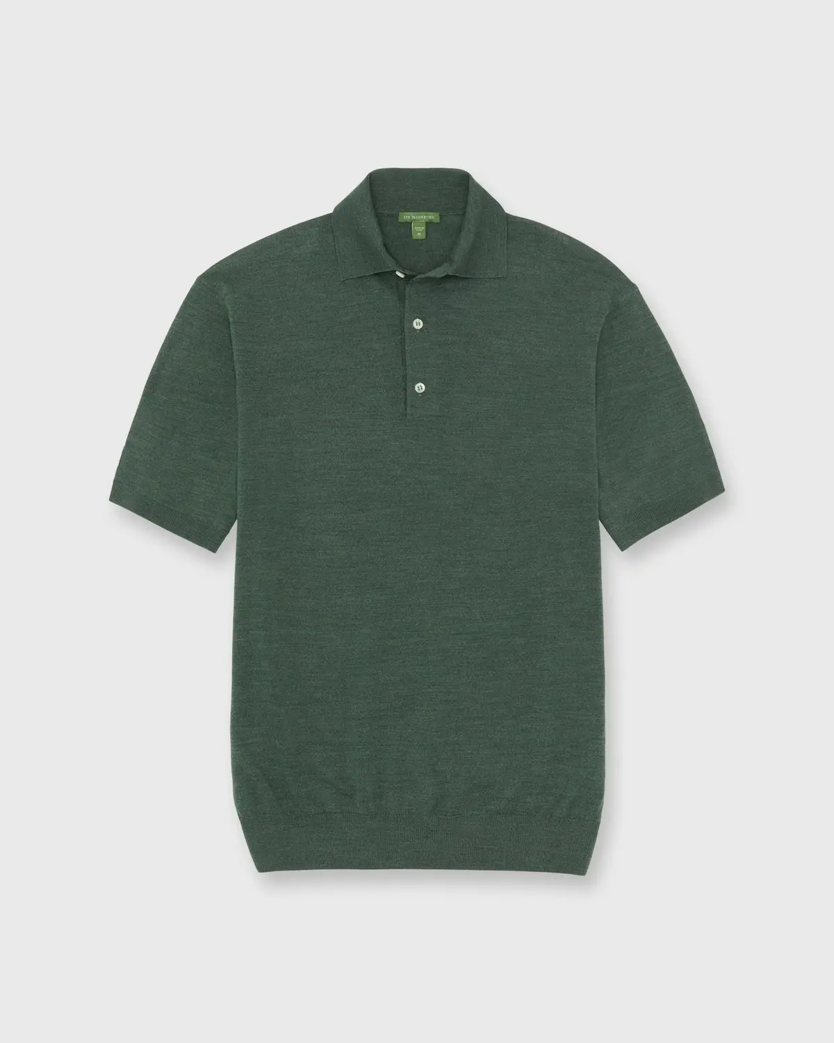 Hyannis Polo Sweater In Lovat Escorial Wool 1