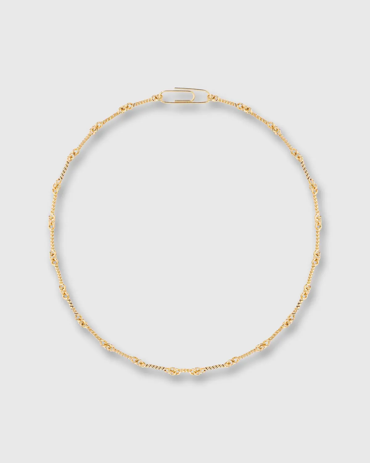 Twisted Chain Necklace In Gold 1
