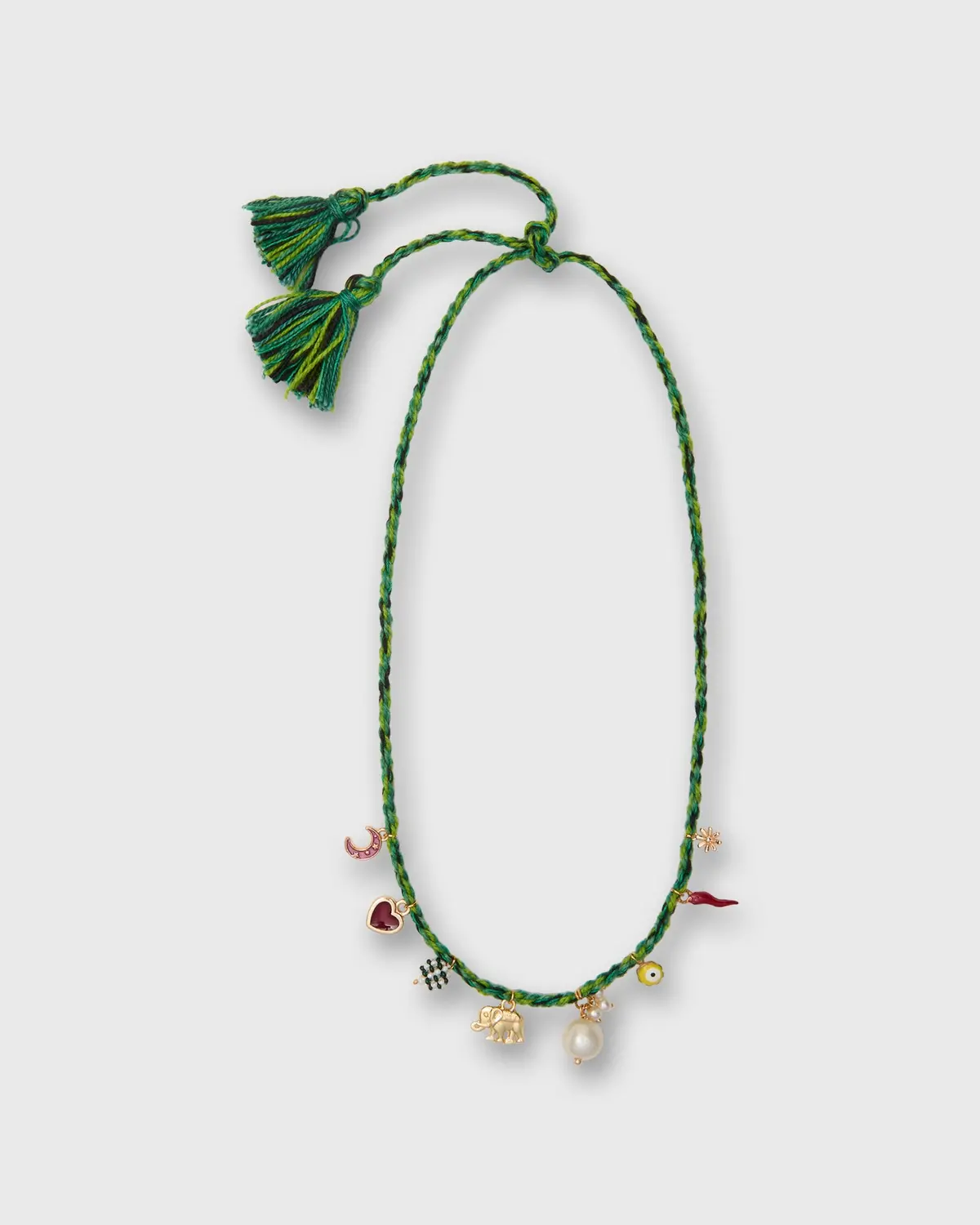 Grigri Surfeur Necklace In Green 1