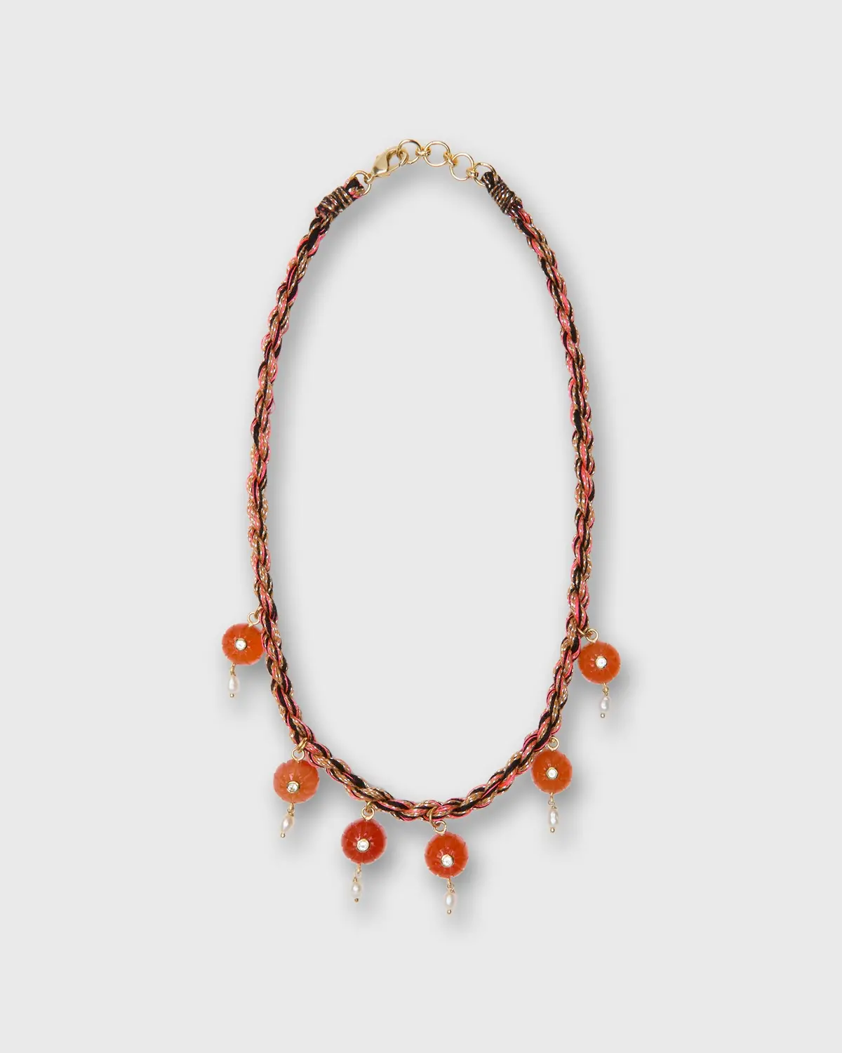 Melon Necklace In Orange 1