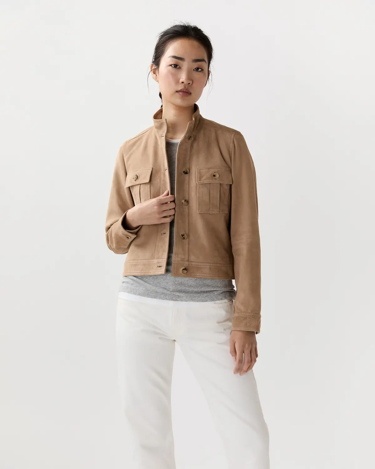 Corrie Jacket In Desert Suede 1