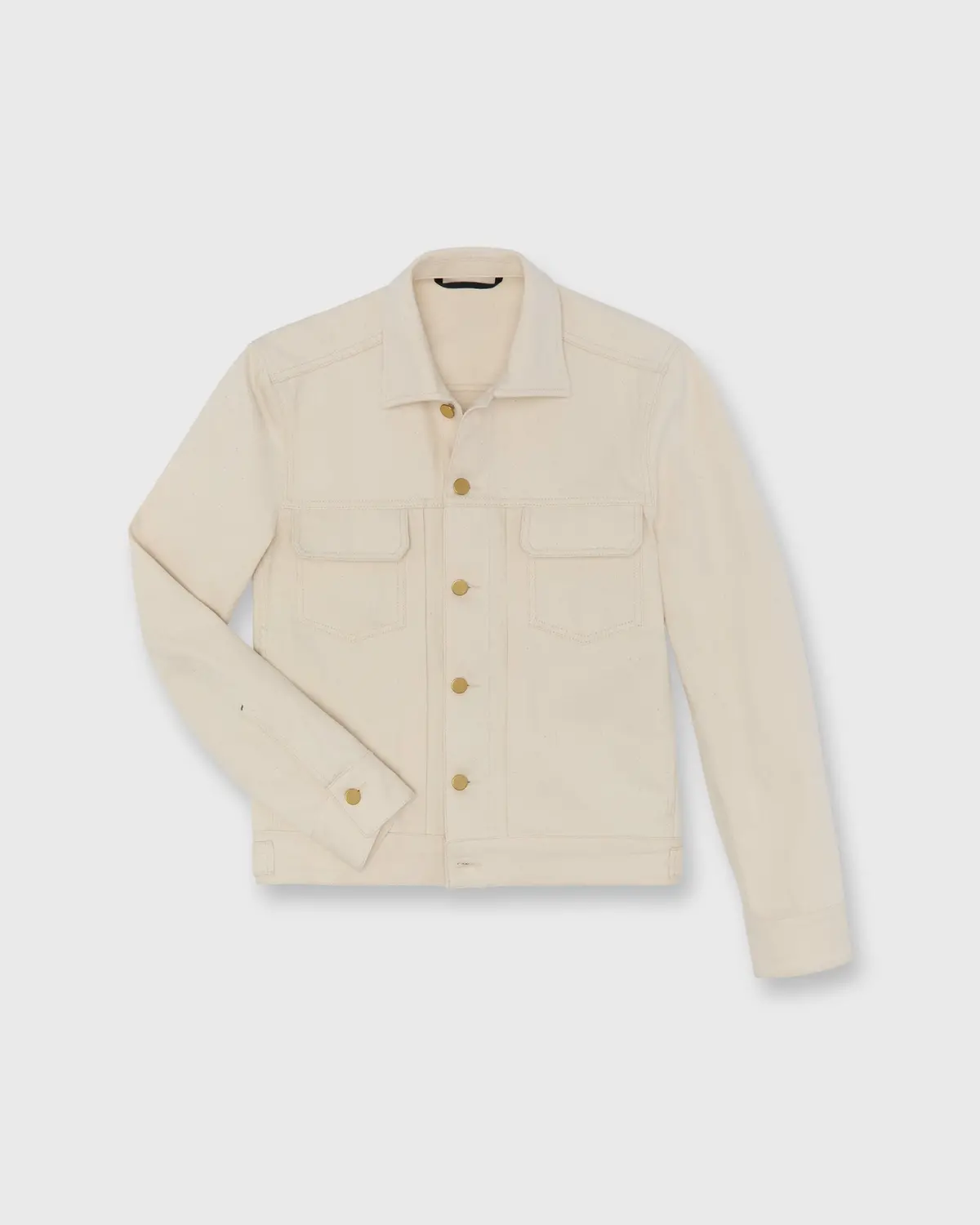 Plains Jacket In Natural Selvedge Denim 1