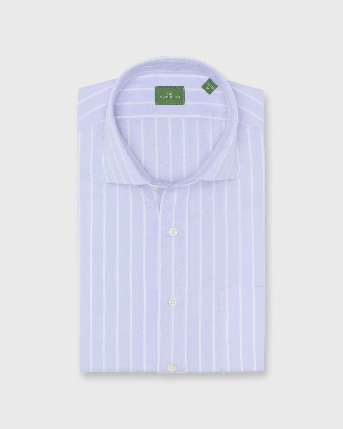 Spread Collar Sport Shirt In Sky/White Lightweight Oxford 1