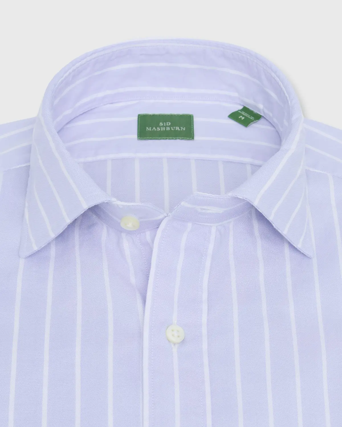 Spread Collar Sport Shirt In Sky/White Lightweight Oxford 2