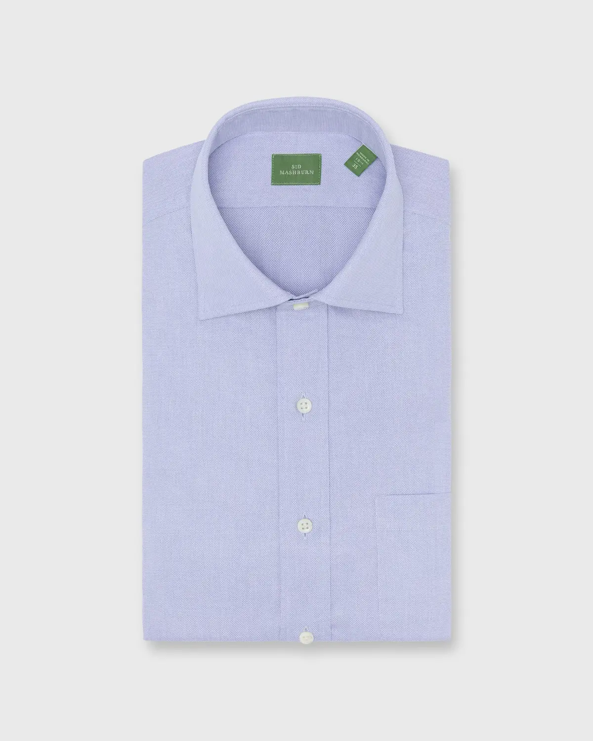 Spread Collar Dress Shirt In Sky Micro Cellulare 1