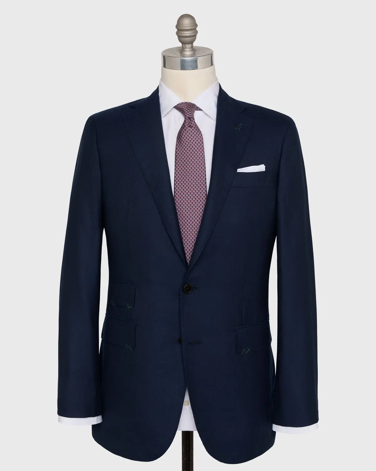 Kincaid No. 4 Jacket In Blue Cashmere Plainweave 1