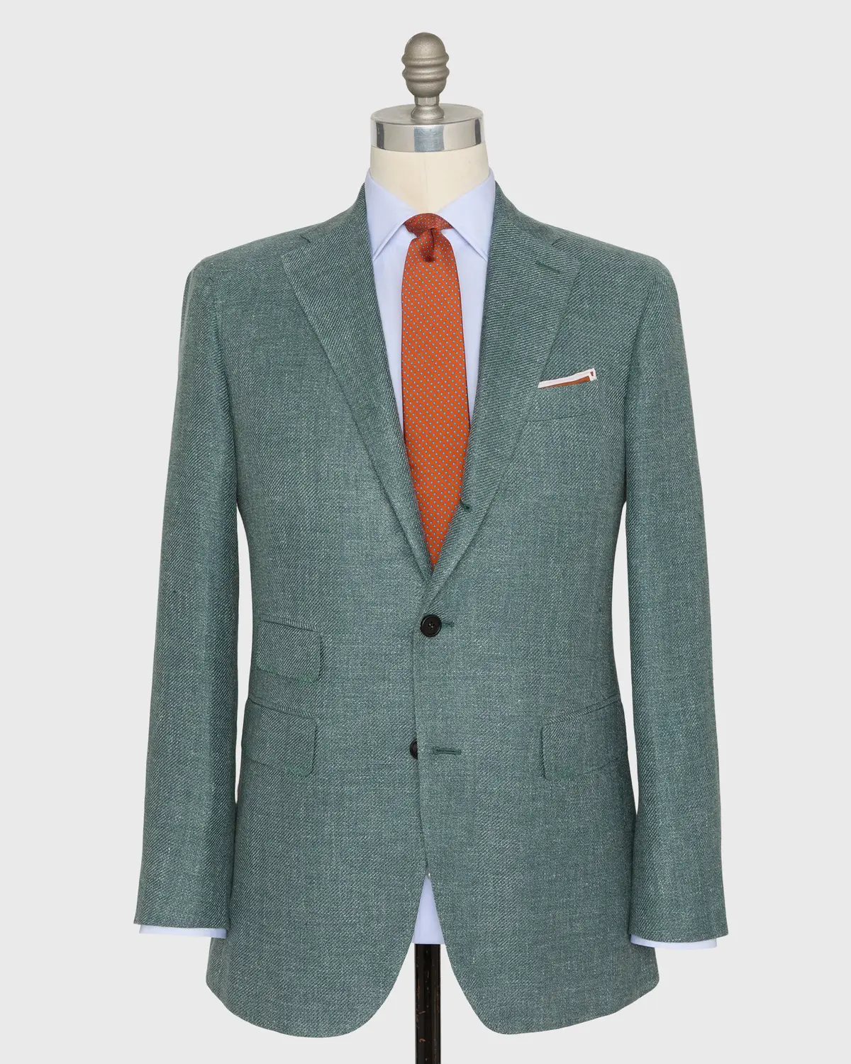 Virgil No. 3 Jacket In Lovat Hopsack 1