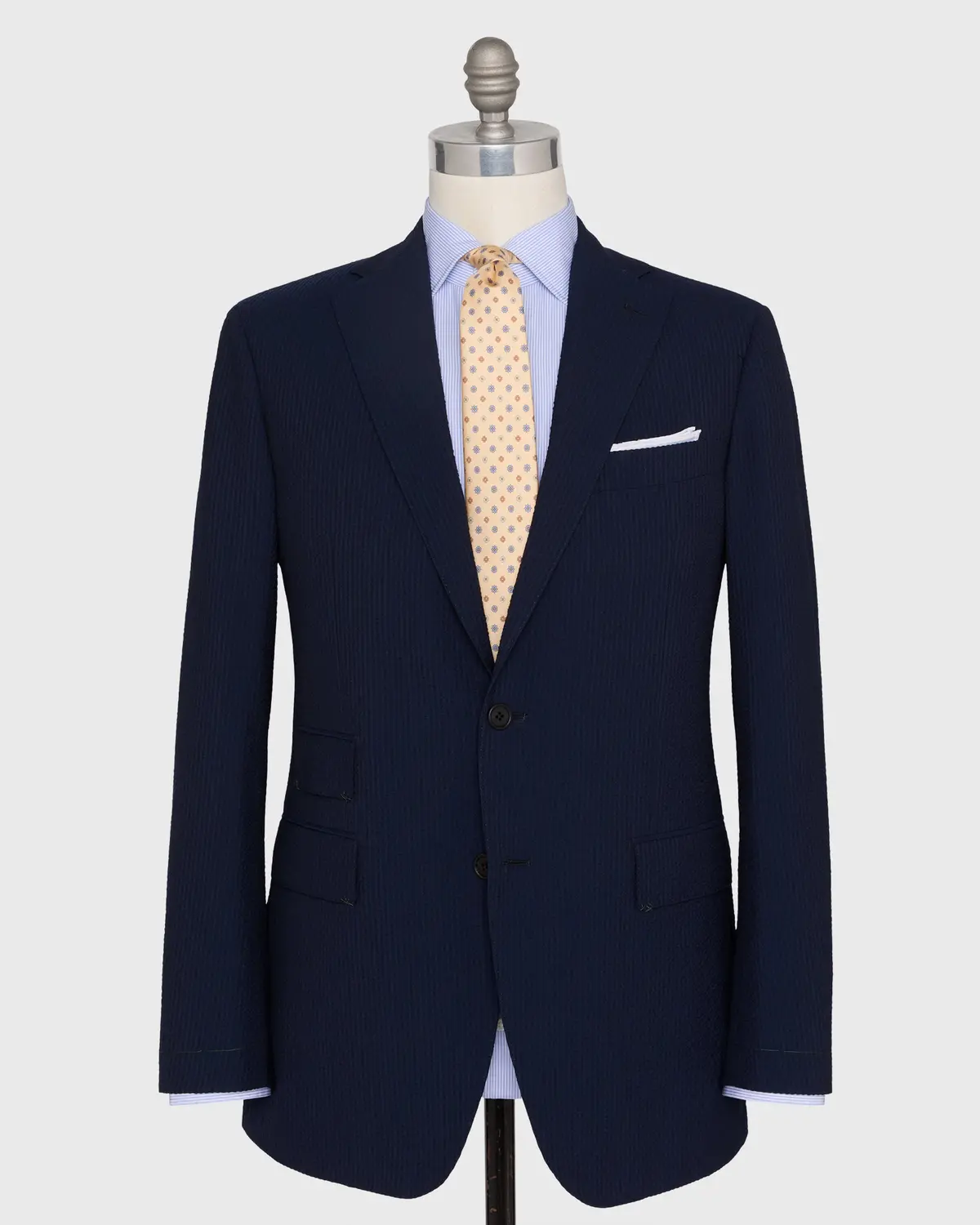 Kincaid No. 3 Suit In Navy Seersucker 1