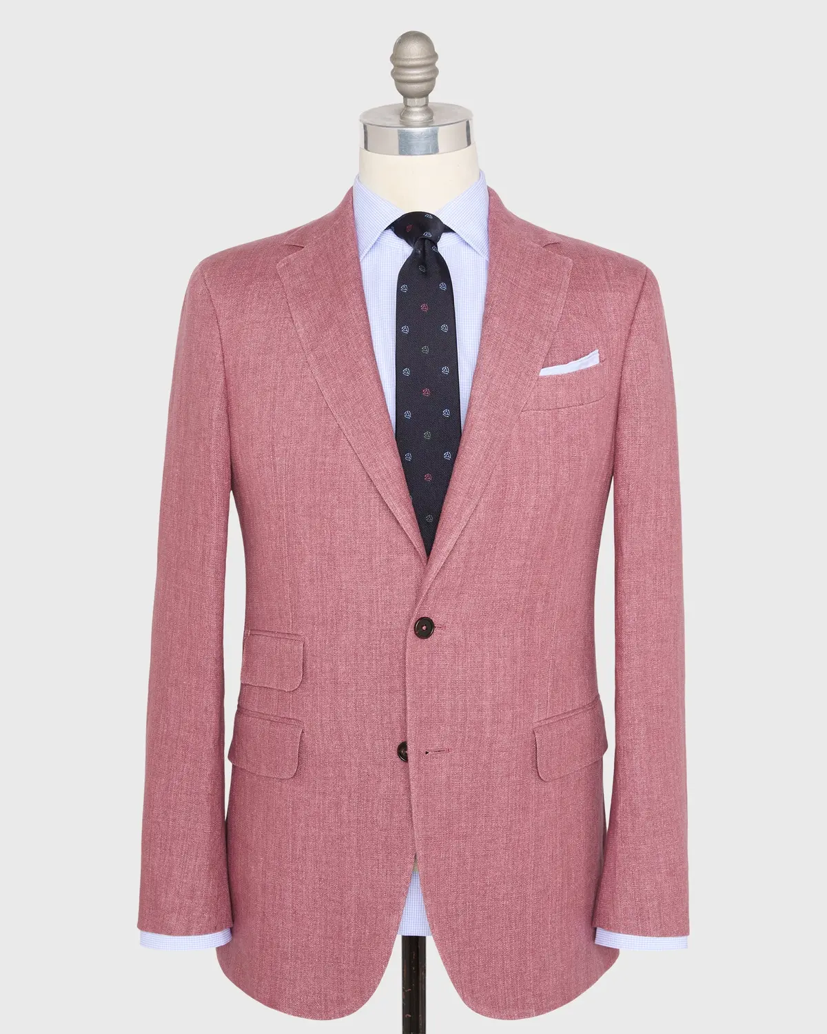 Kincaid No. 2 Jacket In Pink Hopsack 1
