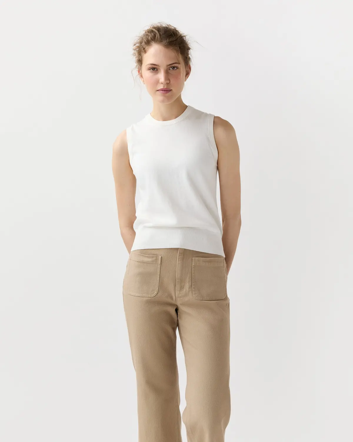 Rosie Shell In Ivory Cotton/Silk 1