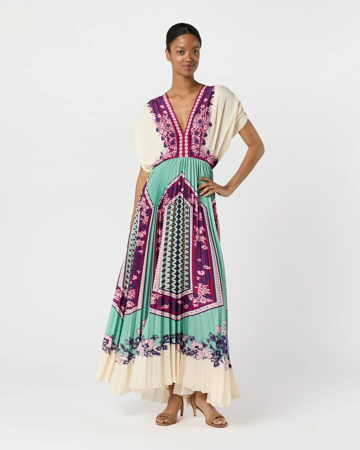 Accordion Dress In Regalia 1