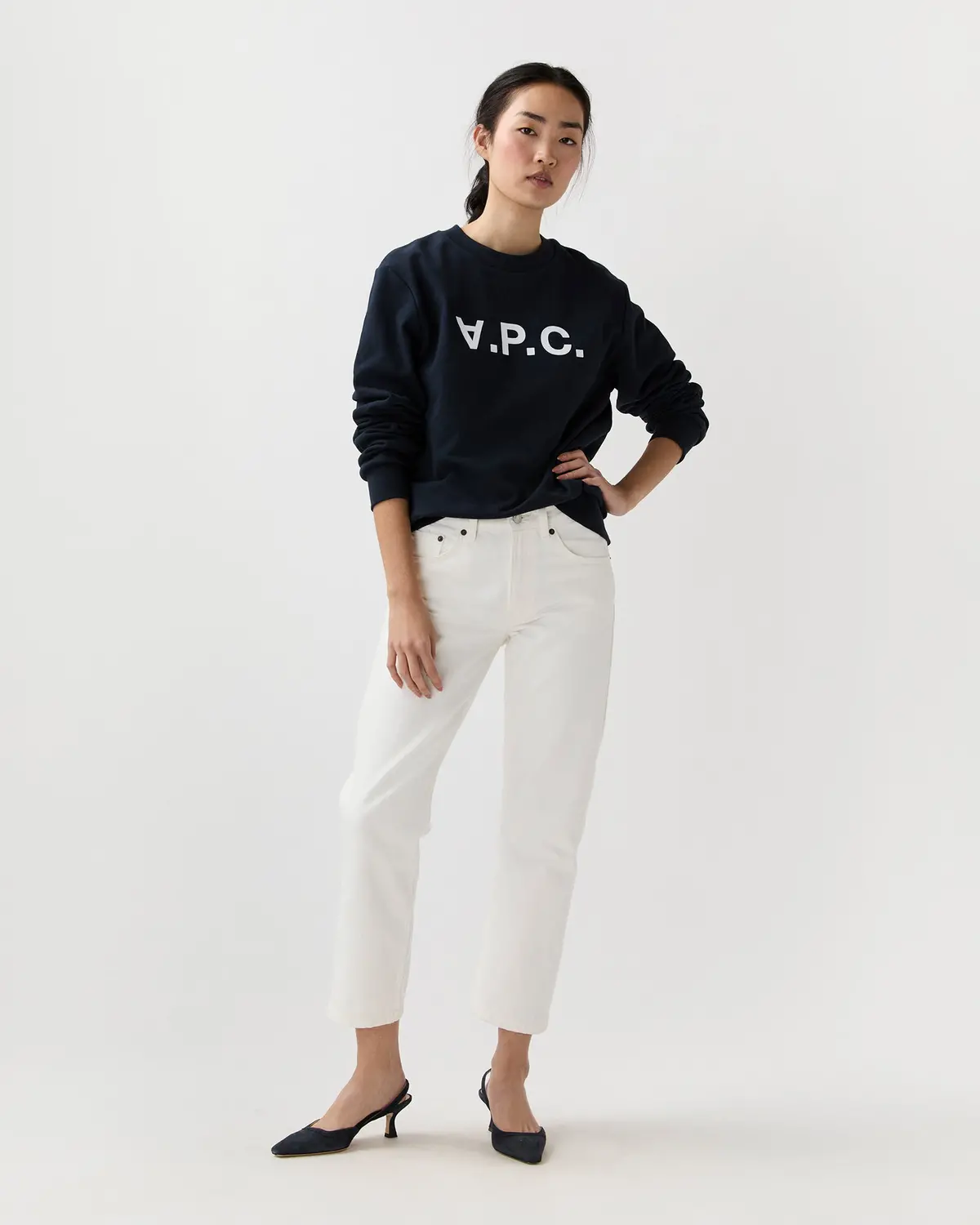 Standard Grand Vpc Sweatshirt In Dark Navy/Ecru 1