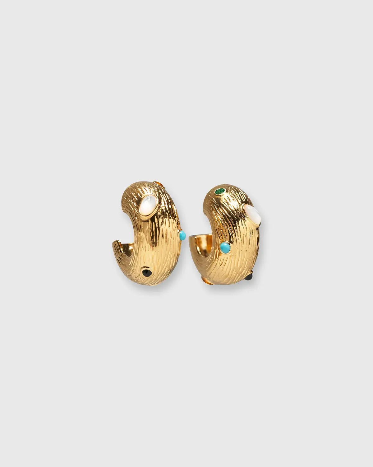 Kahlo Hoop Earrings In Gold 1