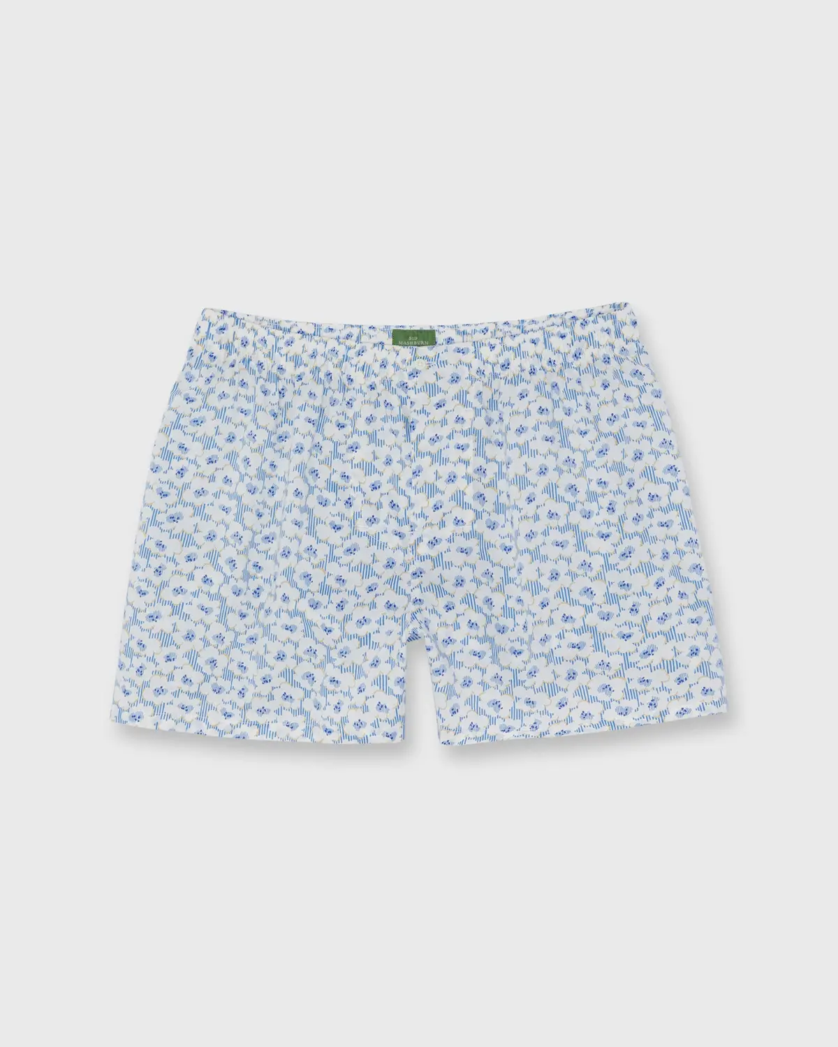 Button-Front Boxer Short In Blue Deck Chair Daze Liberty Fabric 1