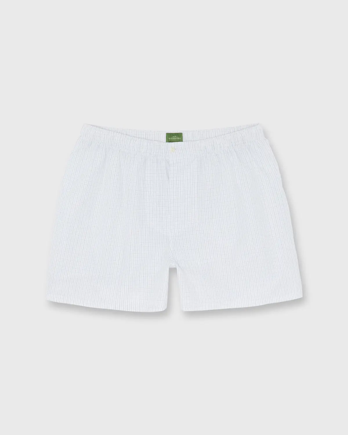 Button-Front Boxer Short In Peri/Green Green Graph Check 1
