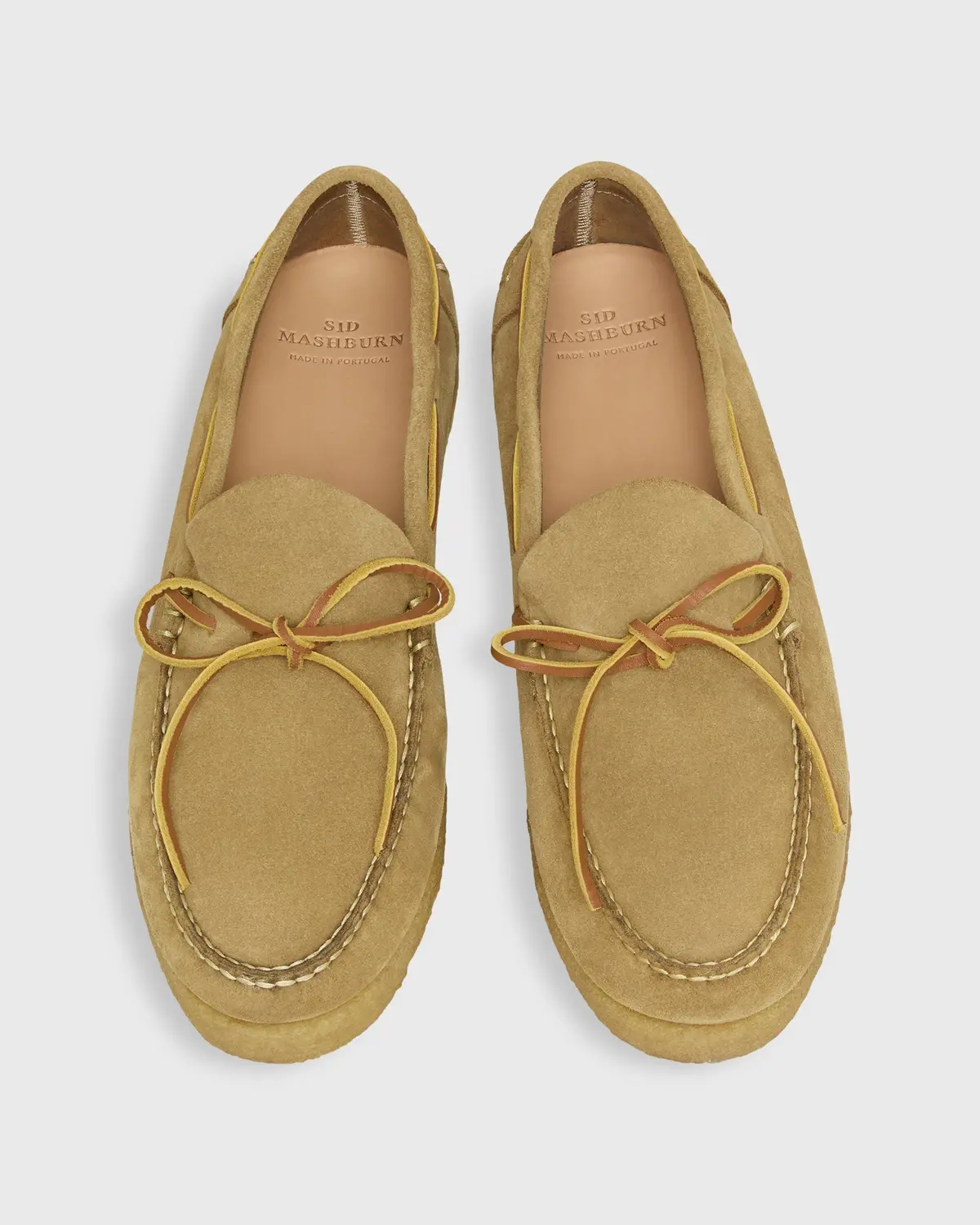 Crepe Sole Camp Moccasin In Desert Suede 1