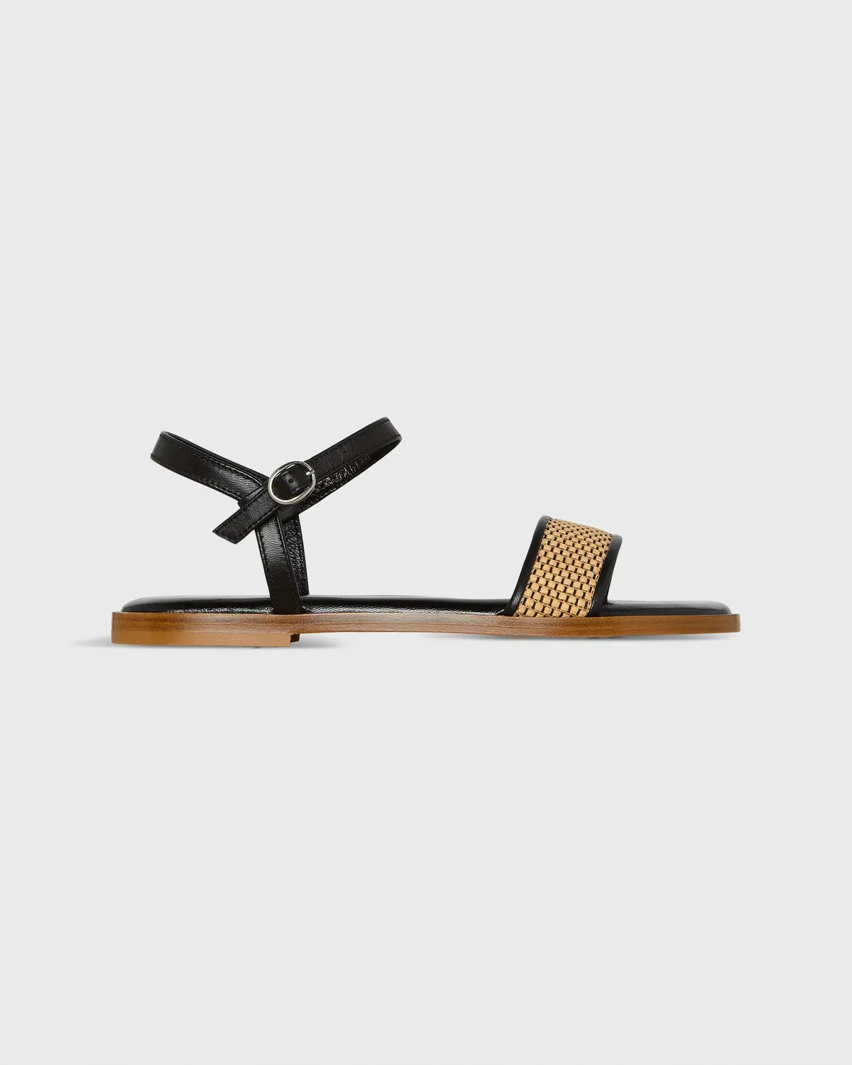 Gina Sandal In Camel Raffia 1