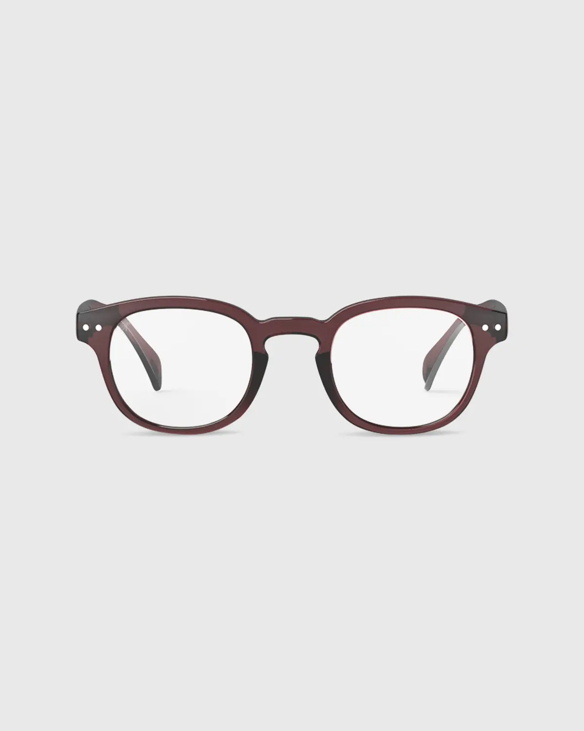 #C Reading Glasses In Old Leather 1