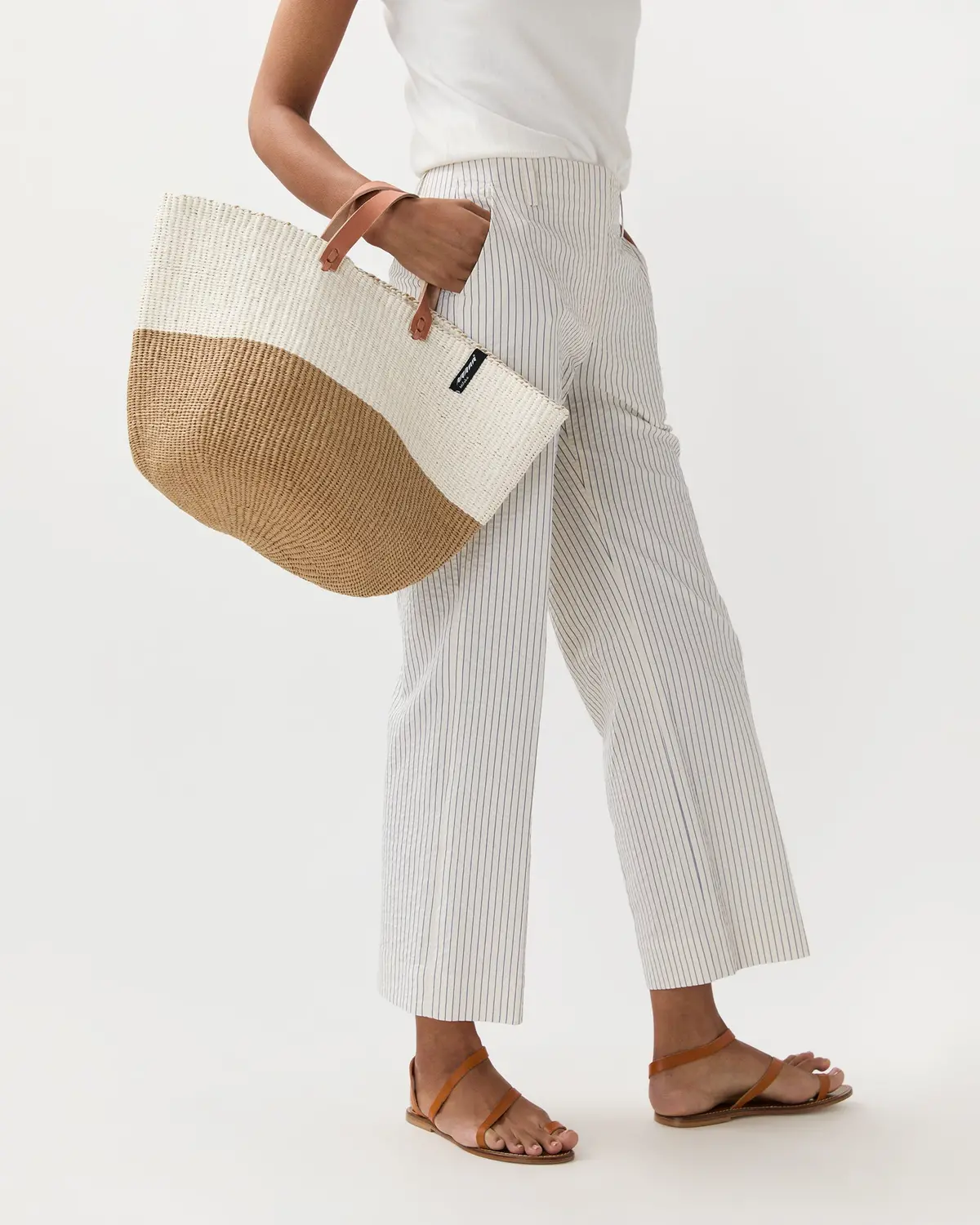 Kiondo Market Basket In Duo Brown 1