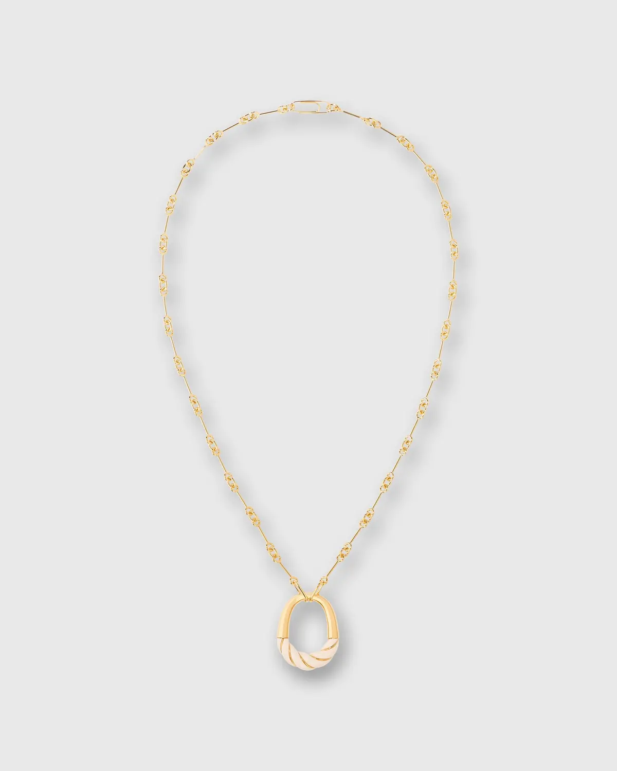 Diana Long Necklace In Ivory Colored Bakelite 1