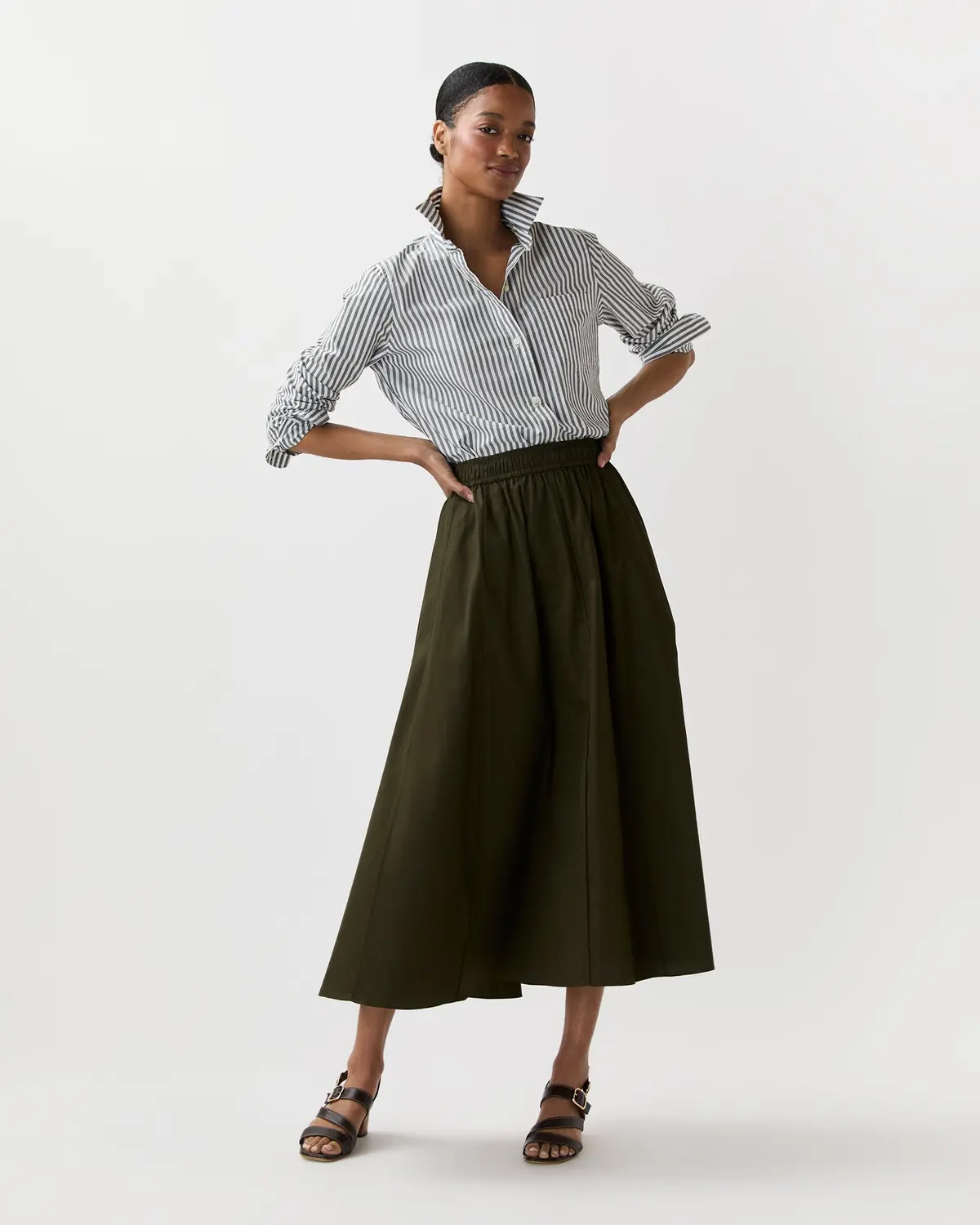 Manar Skirt In Palm Leaf 1