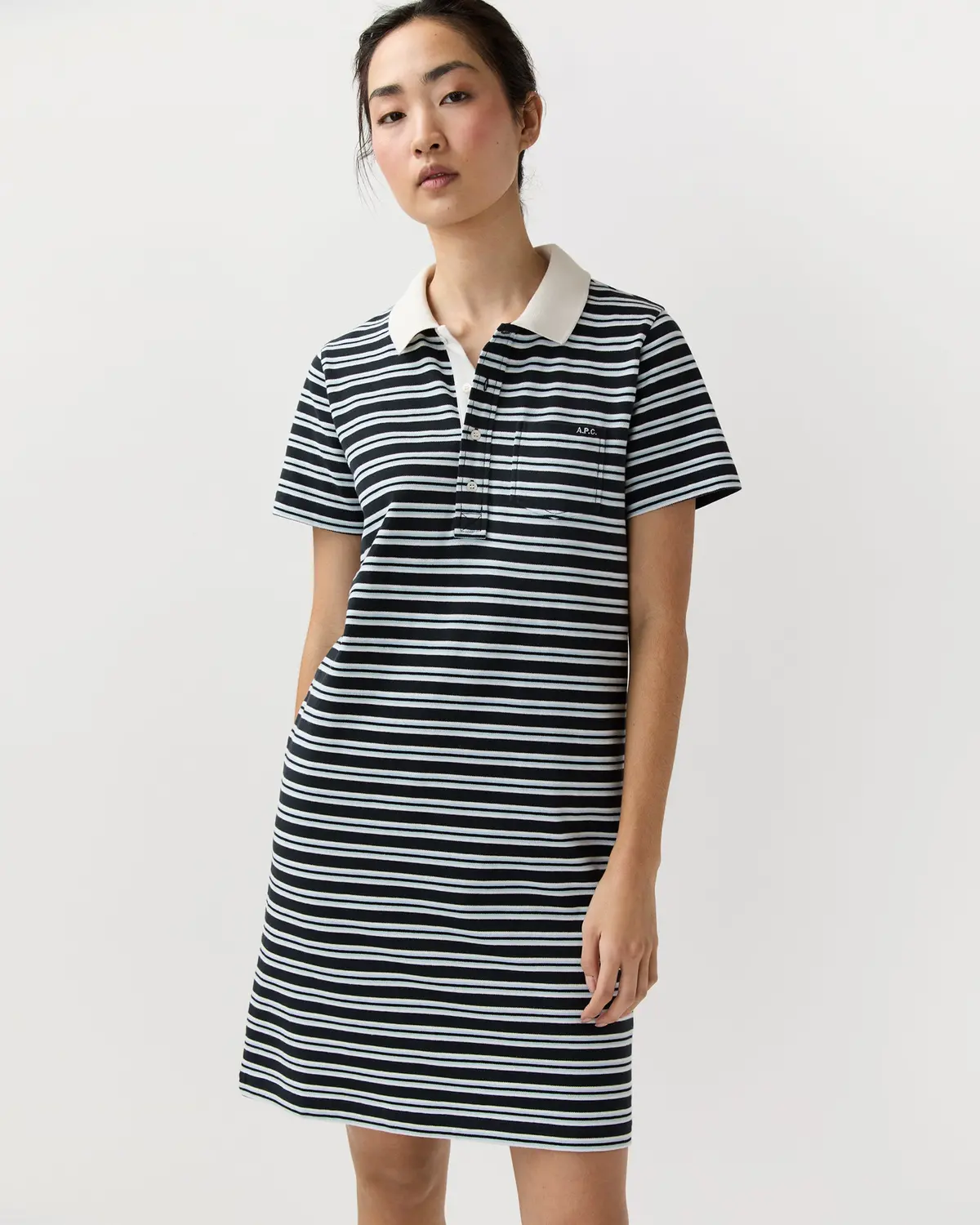 Polo Raye Dress In Dark Navy 1