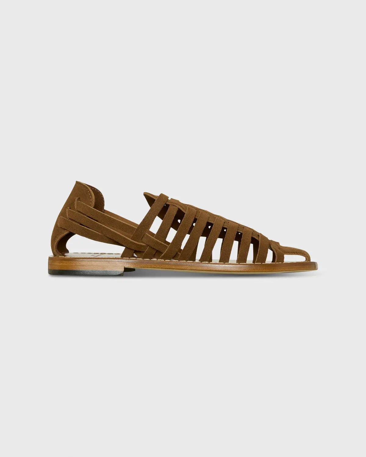Huarache Sandal In Tan Suede 1