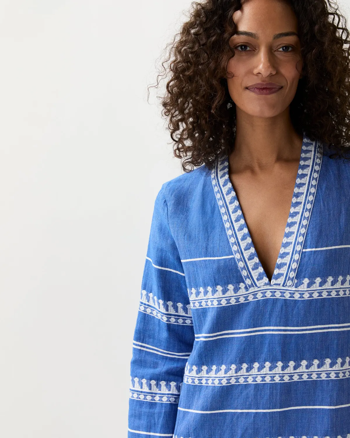 Raey Column Dress In Tebibi Blue 3