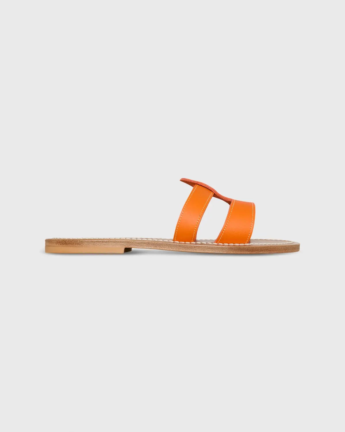 Thanos Sandal In Mandarine Leather 1