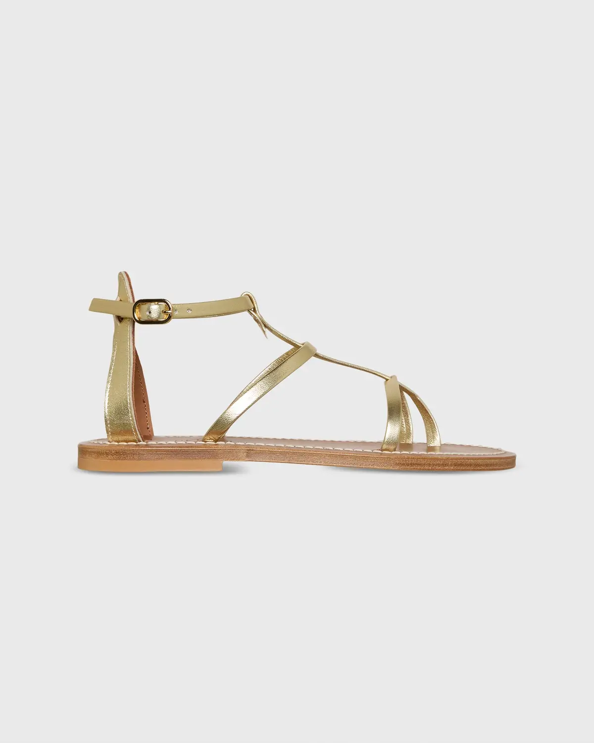 Antioche Sandal In Platino Leather 1