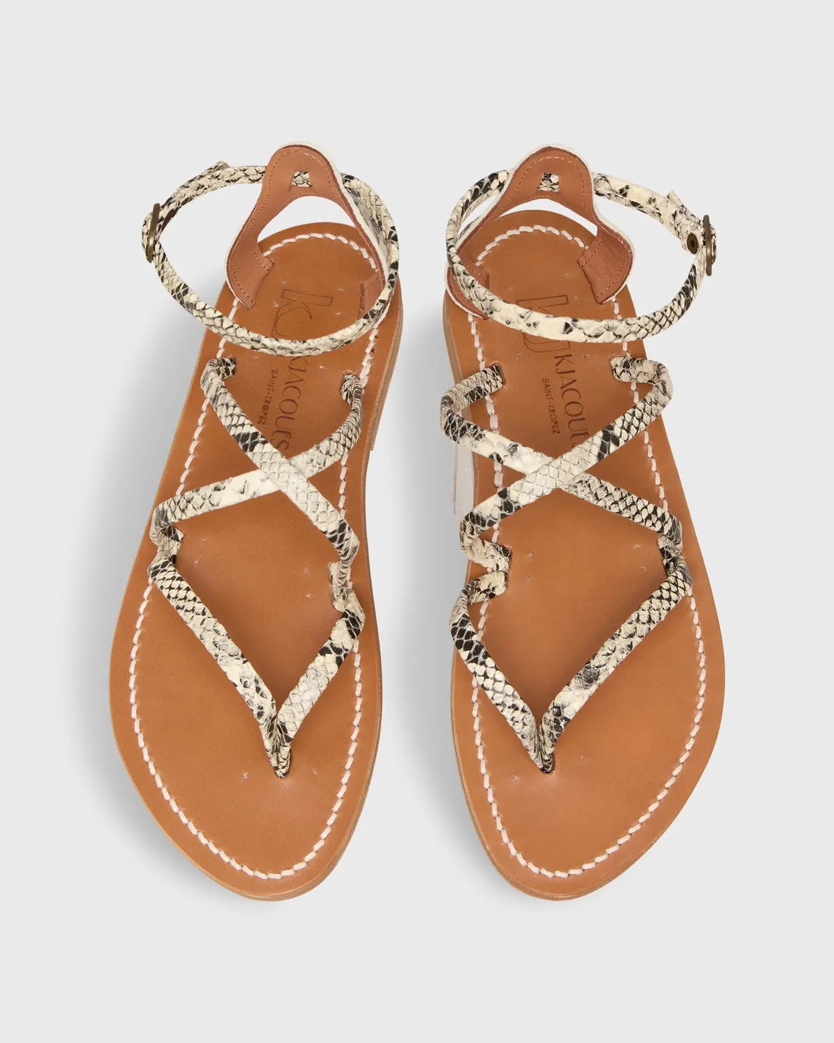 Epicure Sandal In Snakeskin Leather 2