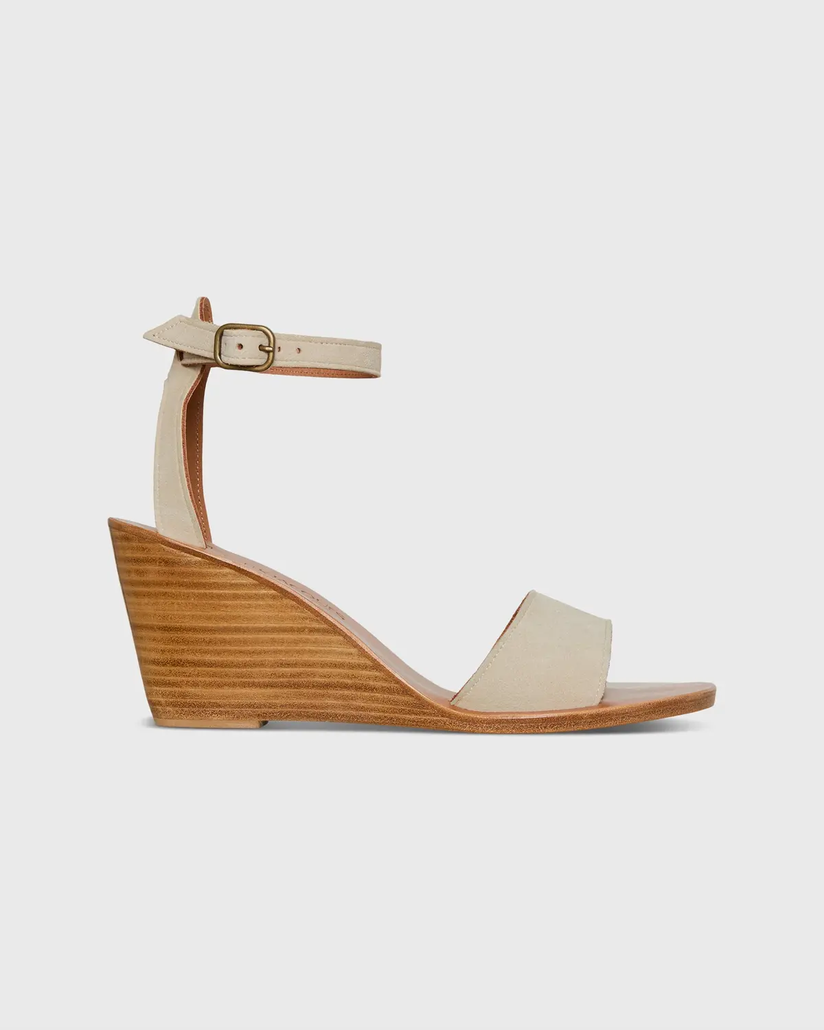 Sardaigne Wedge In Frappe Suede 1