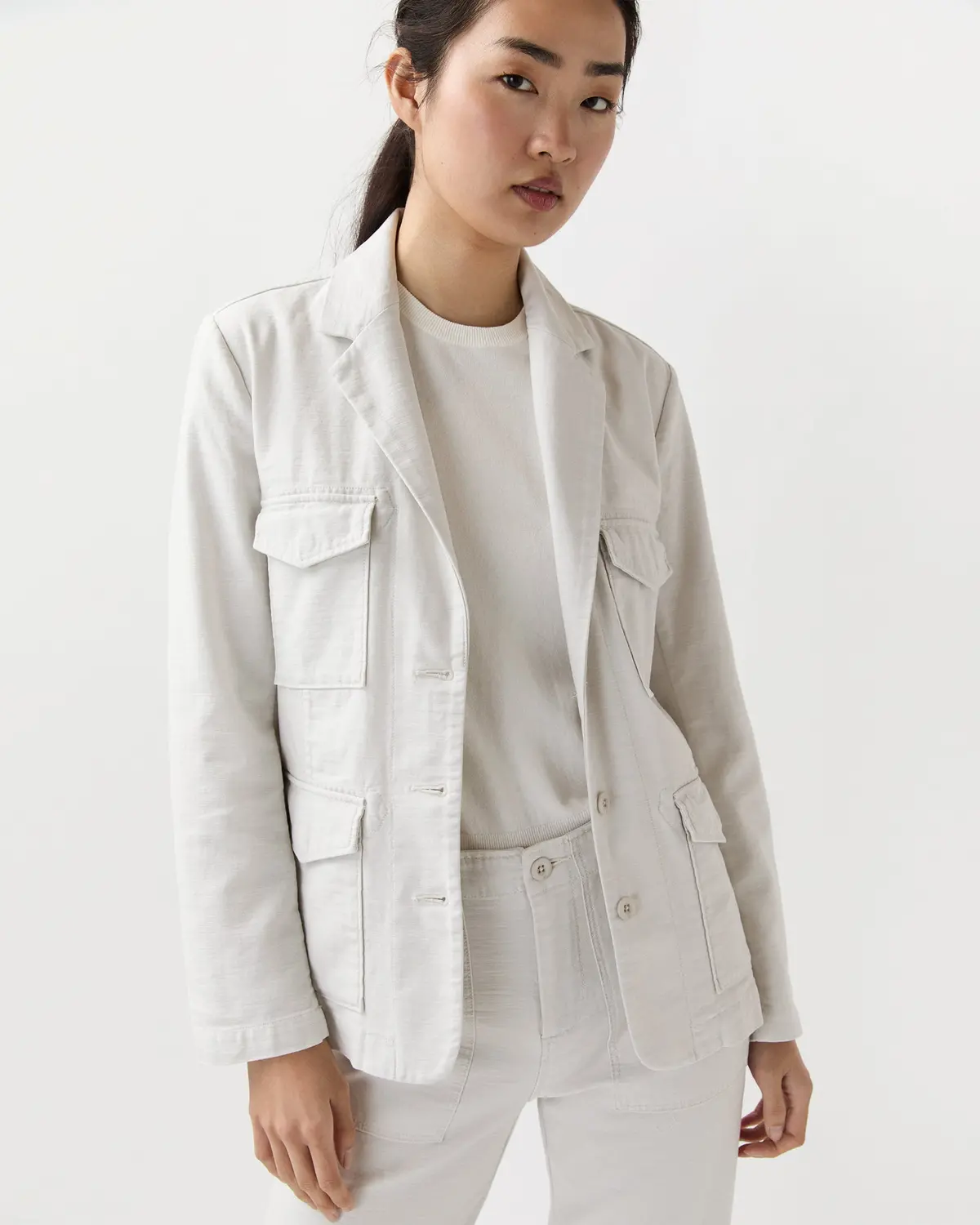 Military Jacket In Canvas 1