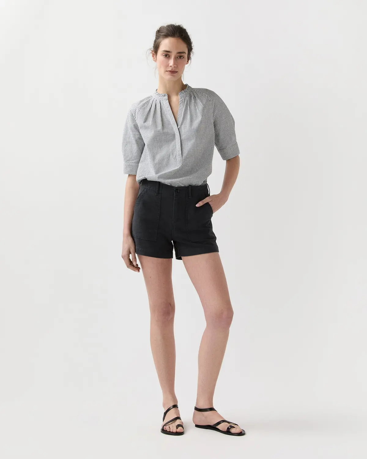 Surplus Shorts In Washed Black 2