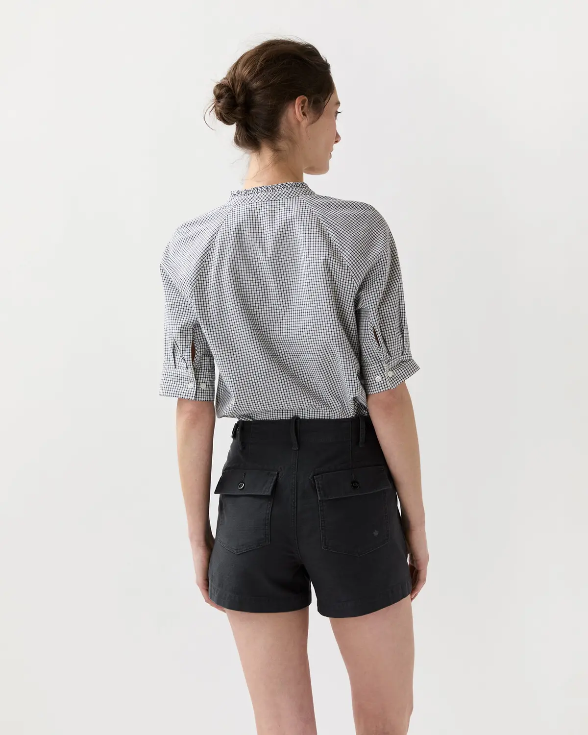 Surplus Shorts In Washed Black 5