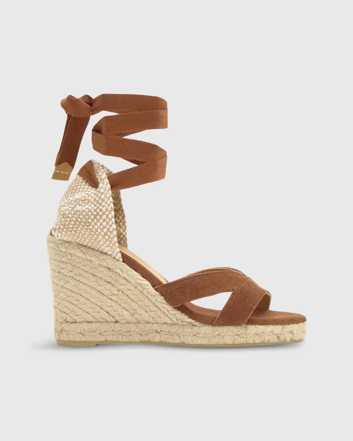 High Bailey Espadrille In Pecan Canvas 1