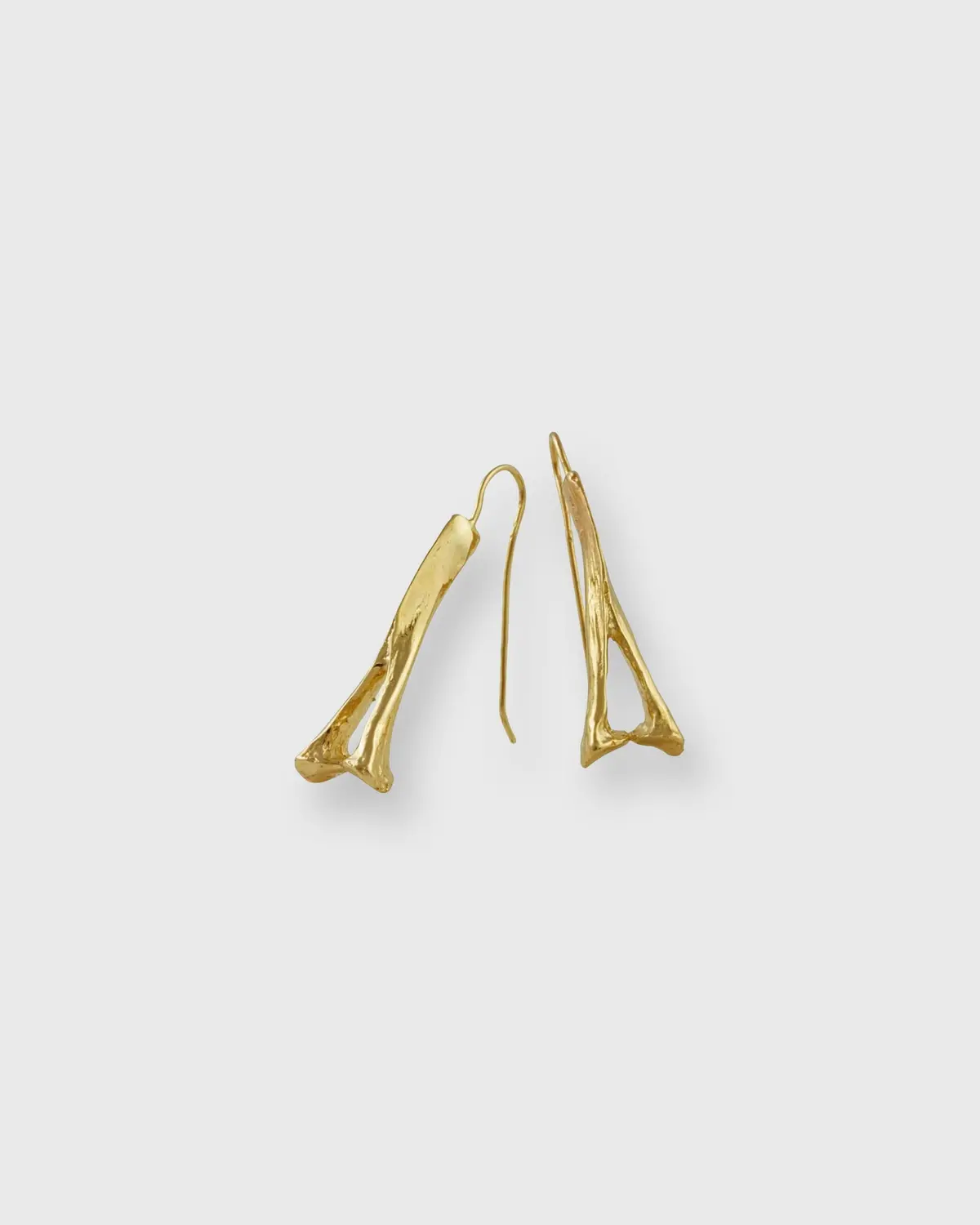 Alligator Spinous Process Earrings In Vermeil 1