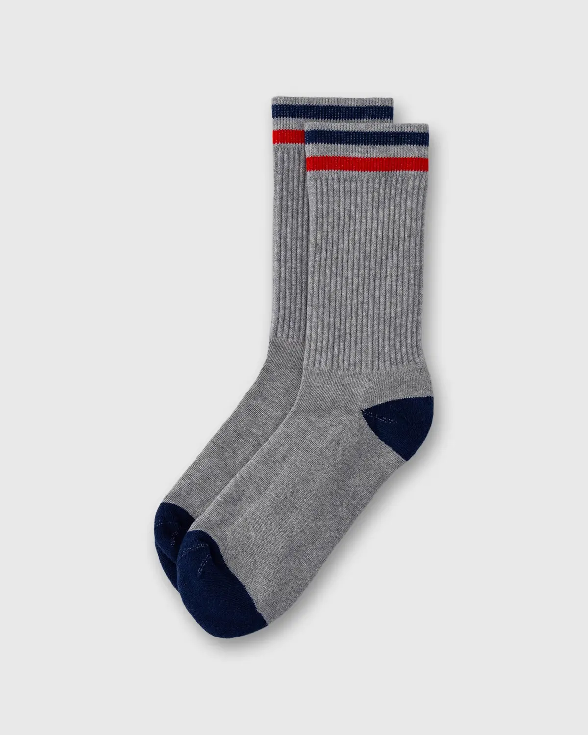 Kennedy Luxe Athletic Socks In Heather Grey 1
