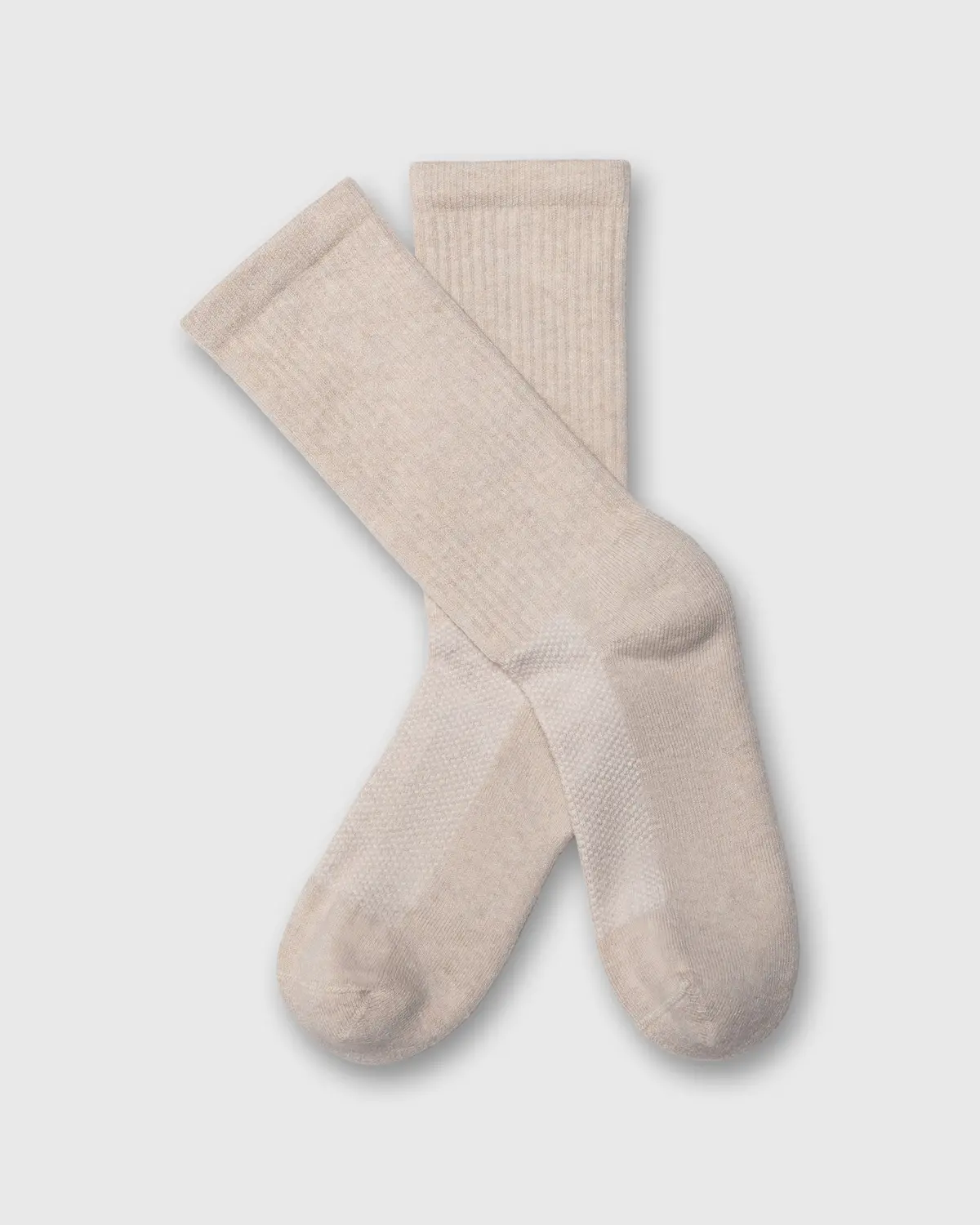 Statement Crew Socks In Linen 1