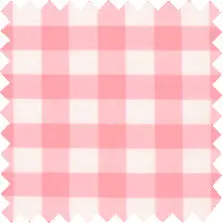 Made-To-Order Fabric In Pink Gingham Poplin 1